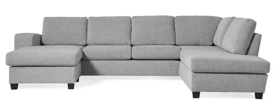 Friday - 3-sits soffa med schäslong vänster och divan höger - Grå