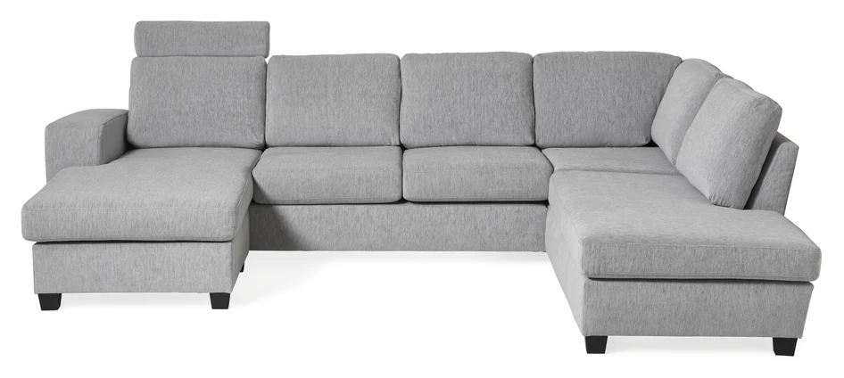 Friday - 3-sits soffa med schäslong vänster och divan höger - Grå