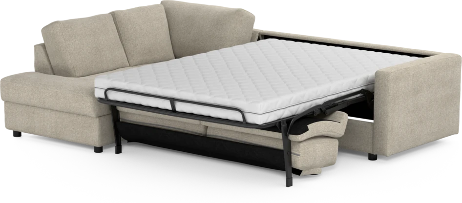 Lindö - Bäddsoffa 2,5-sits med divan - Beige