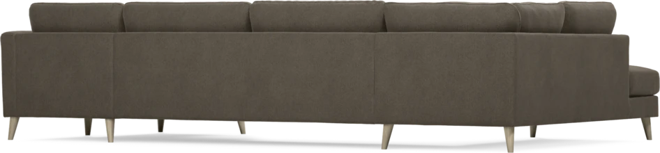 Bridge - 3-sits soffa med divan vänster och schäslong höger - Brun