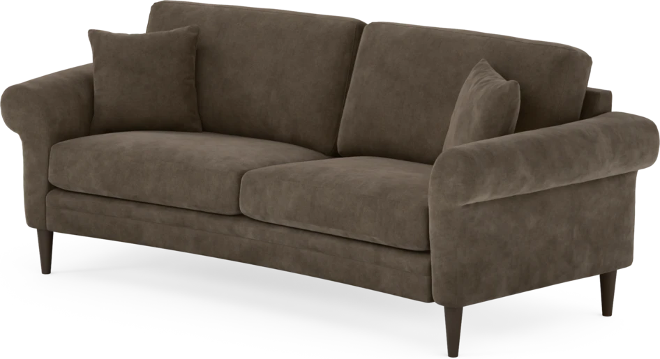 Eden - 2,5-sits soffa svängd - Brun