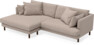 Harper - 4-sits med schäslong XL vänster - Beige