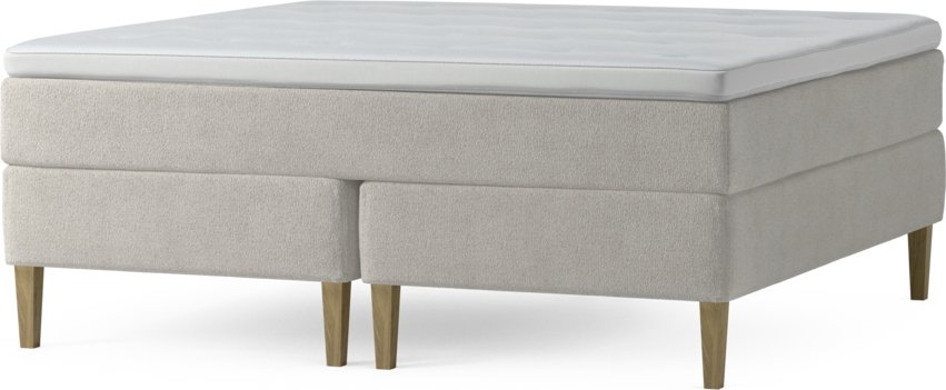 Delux Exclusive - Kontinentalsäng, dubbelsäng med bäddmadrass och sängben