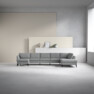 County - 4-sits soffa med schäslong vänster och divan höger - Grå