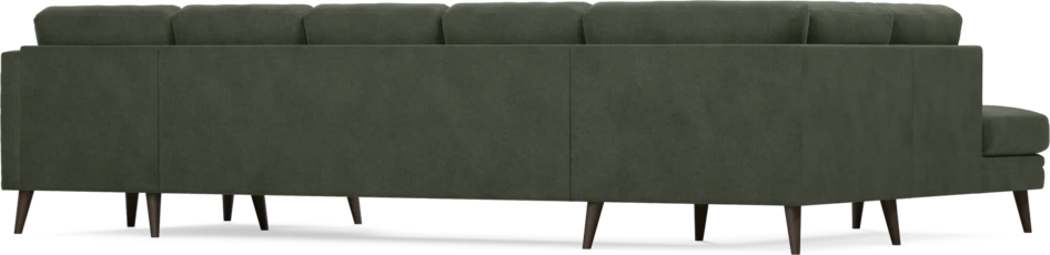 Eden - 3-sits soffa med divan vänster och schäslong höger - Grön