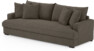 Mila - 4-sits soffa, hel dyna - Brun
