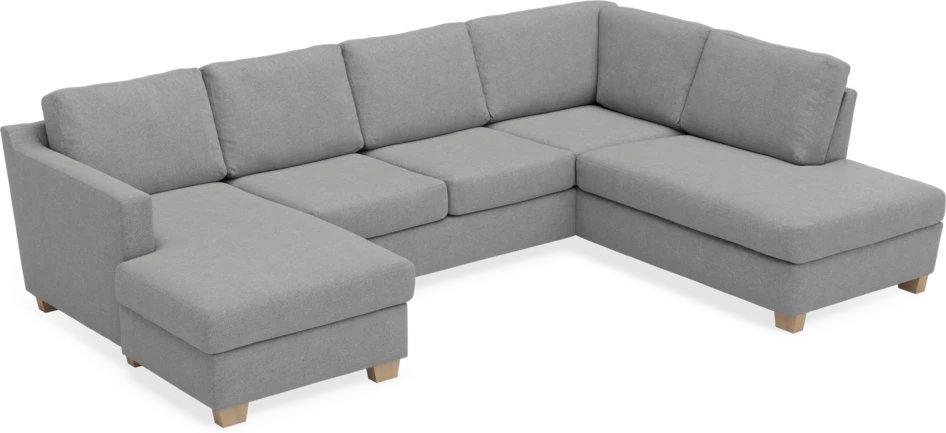 Friday - 3-sits soffa med schäslong vänster och divan höger - Grå