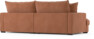 Rossi - 3-sits soffa, hel dyna - Orange