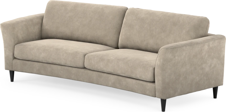 Bridge - 3-sits soffa svängd - Beige