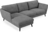 Madison Lux - 2-sits soffa med schäslong vänster - Vit