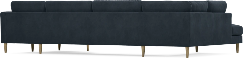 Bridge - 3-sits soffa med divan vänster och schäslong höger - Blå