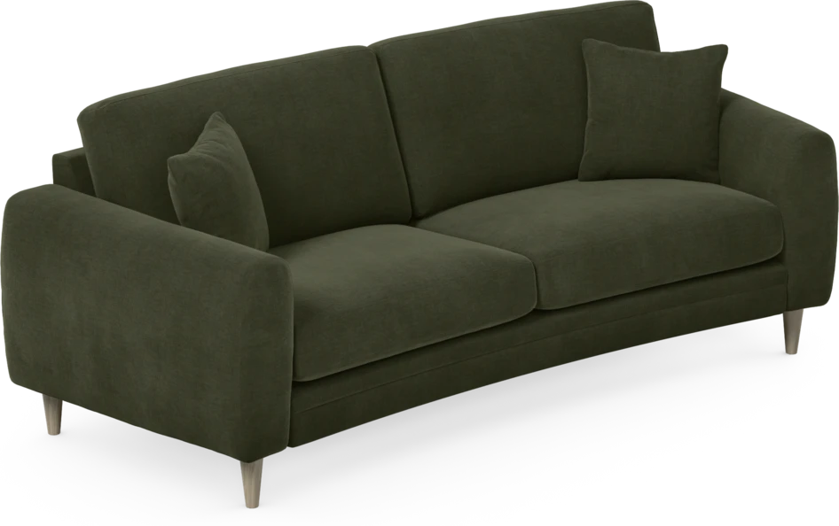 Eden - 2,5-sits soffa svängd - Grön