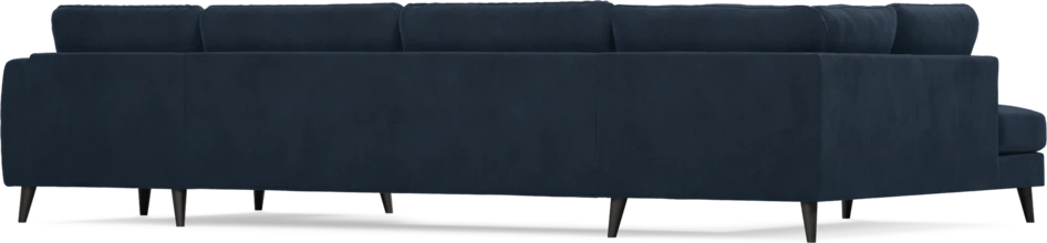 Bridge - 3-sits soffa med divan vänster och schäslong höger - Blå
