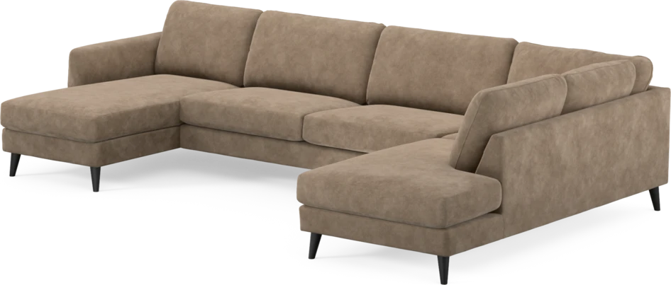 Bridge - 3-sits soffa med schäslong vänster och divan höger - Beige