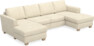 Friday - 2-sits soffa med två schäslonger - Beige