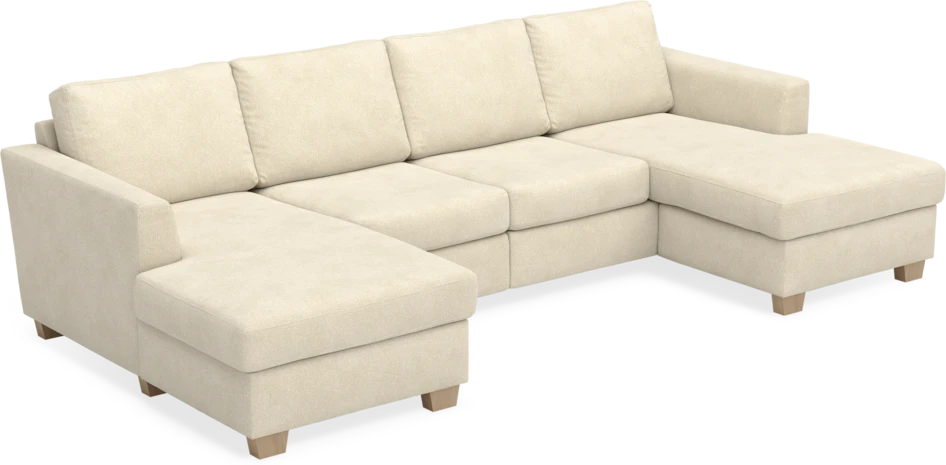 Friday - 2-sits soffa med två schäslonger - Beige