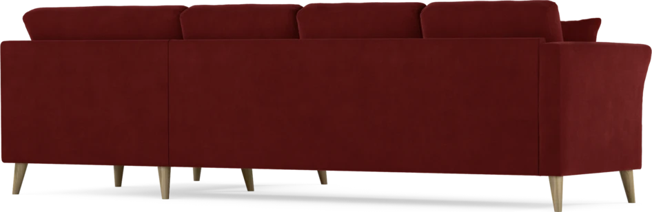 Eden - Hörnsoffa, 3+1-sits - Röd