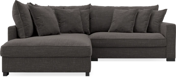 Rossi, 2-sits soffa med divan vänster