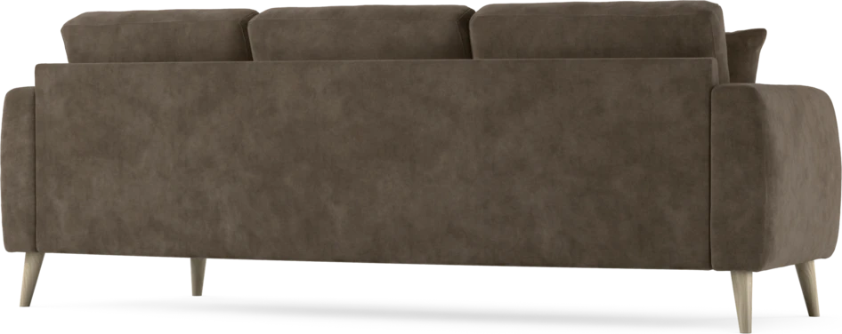 Eden - 3-sits soffa svängd - Brun