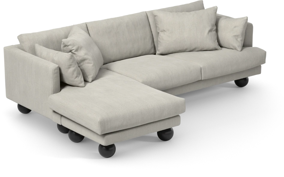 Harper - 4-sits med schäslong vänster - Beige