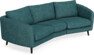 Madison - 3-sits soffa svängd, 70 cm - Turkos