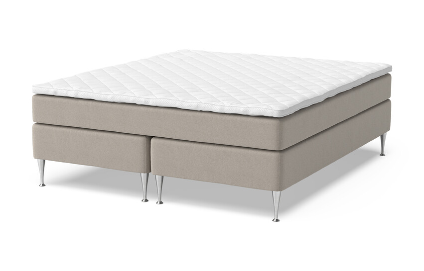 Sense Delux - Kontinentalsäng, dubbelsäng med bäddmadrass Sense Delux - Beige
