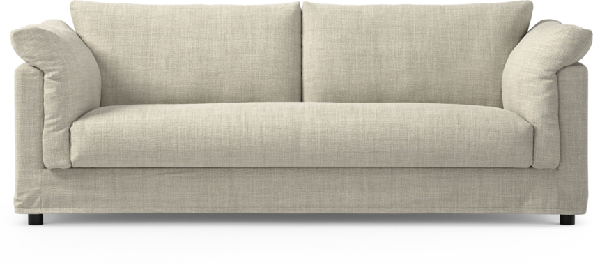 Cherrie - 3-sits soffa, hel dyna och kappa - Beige