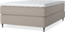 Delux Exclusive - Kontinentalsäng, enkelsäng 140 cm med bäddmadrass - Beige