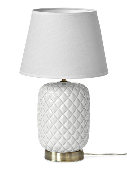 Macao - Bordslampa, H42 Ø25 cm - Vit