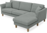 Eden - 2,5-sits soffa med schäslong - Grå