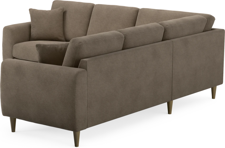 Eden - Hörnsoffa, 2+2-sits - Brun
