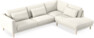 Willow - 3-sits soffa med divan höger, fast klädsel - Vit