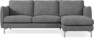 Madison Lux - 2-sits soffa med schäslong höger - Vit