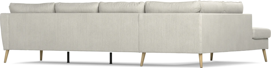 County - 3-sits soffa med divan vänster - Grå