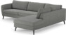 County - 2,5-sits soffa med divan höger - Grå