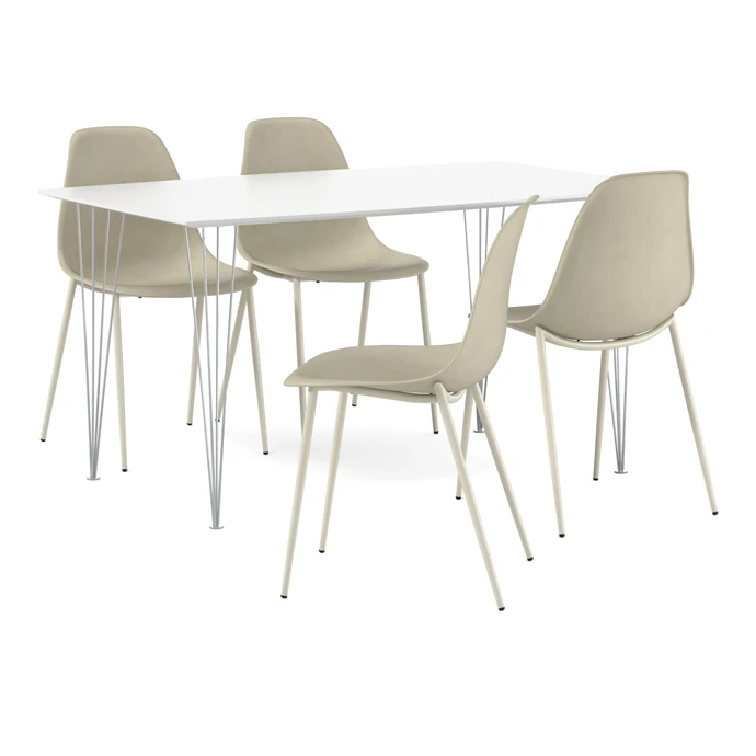 Plaine, Matgrupp med 4 stolar Tico