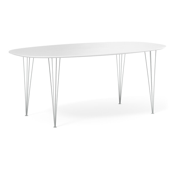 Plaine - Matbord, 190x100x74 cm - Vit