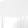 Plaine - Matbord, 190x100x74 cm - Vit