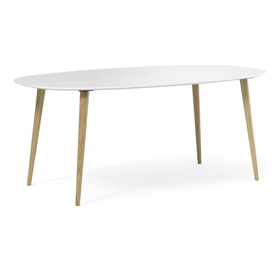 Plaine - Matbord, 190x100x74 cm - Vit