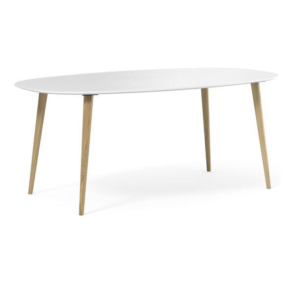 Plaine - Matbord, 190x100x74 cm - Vit