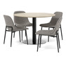 Plaine - Matgrupp med 4 stolar Melic - Beige