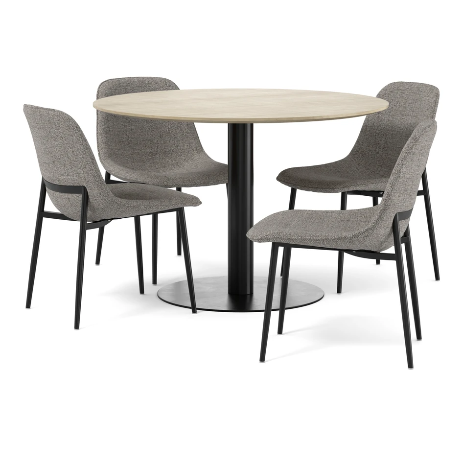 Plaine - Matgrupp med 4 stolar Melic - Beige