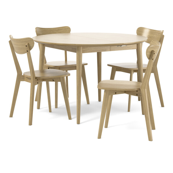 Harry - Matgrupp med 4 stolar Ludvig - Beige