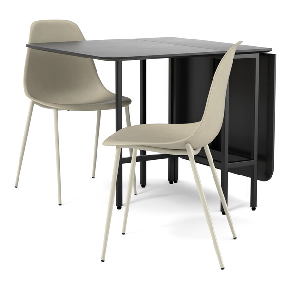 Uppsala - Matgrupp med 2 stolar Tico - Beige