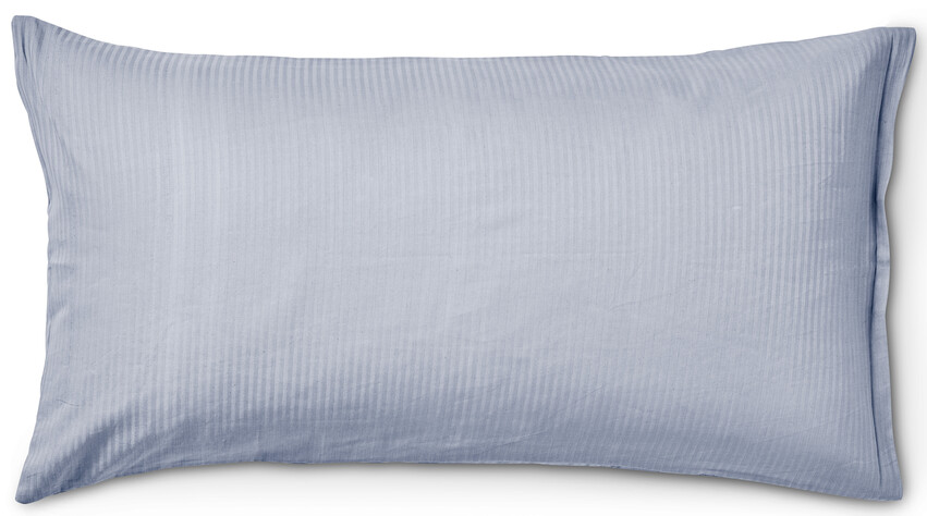 Hampton - Örngott till hotellkudde i bomullssatin, 50x90 cm - Blå