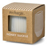 Recharge - Doftljus, Honeysuckle, brinntid 30 h, 130 gr - Vit