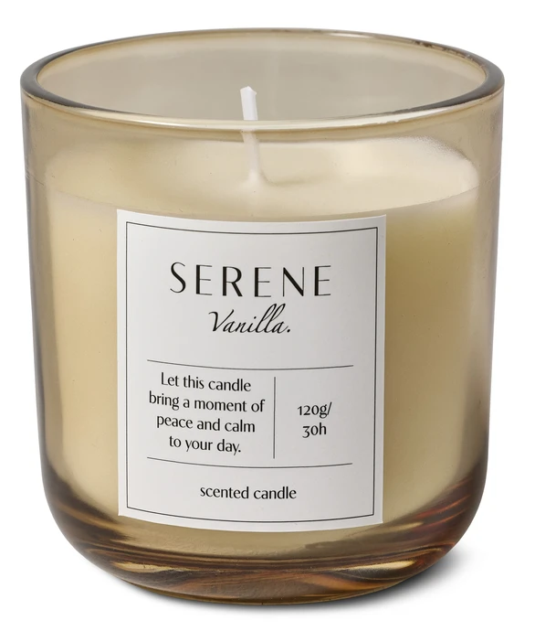 Serene, Doftljus, Vanilla, brinntid 30 h, 120 gr