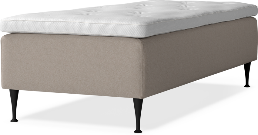 Delux Dream - Ramsäng, enkelsäng med bäddmadrass - Beige