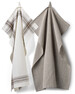 Herringbone - Kökshandduk, 50x70 cm, 2-pack - Brun