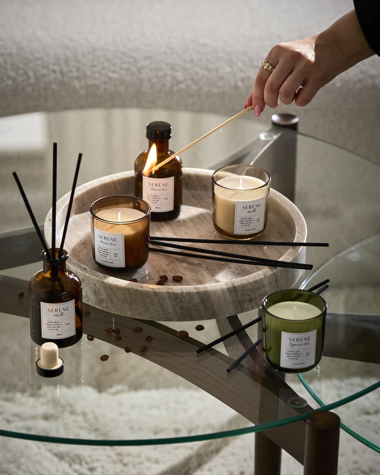 Serene - Doftljus, Peppercorn Shea, brinntid 30 h, 120 gr - inspiration